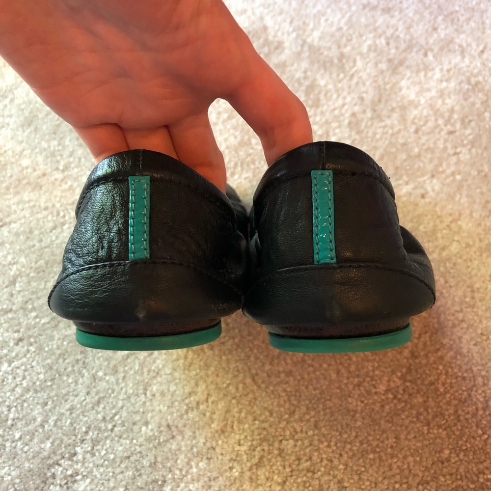 Tieks leather ballet flats—matte black —with bag - Picture 4 of 7